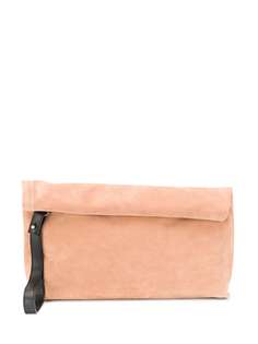 Ann Demeulemeester suede roll top tote bag
