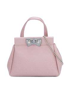 Monnalisa текстурированная сумка с застежкой в форме банта