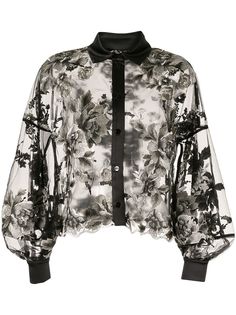 Antonio Marras рубашка с цветочной вышивкой