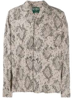 Gitman Vintage polar snake print Camp shirt