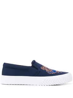 Kenzo слипоны с вышивкой Tiger