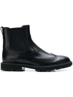 Tods ботинки-челси в стилистике брогов Tod`S