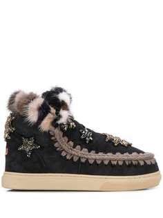 Mou MU.FW111006AESKI SNEAKER STAR PATCH&MINKOFFB