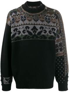 Sacai asymmetric zip jumper