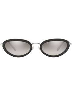 Miu Miu Eyewear солнцезащитные очки в оправе кошачий глаз Délice