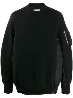 Sacai джемпер с дутыми вставками