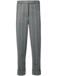 Thom Browne фланелевые брюки в полоску
