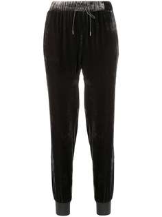 Fabiana Filippi high-shine velvet track pants