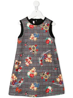 Miss Blumarine расклешенное платье с принтом