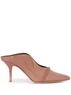 Malone Souliers Baby Pink CONSTANCE 70MM PATENT CLOSED TOE MULE