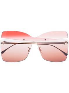 Fendi ombre square cutout sunglasses