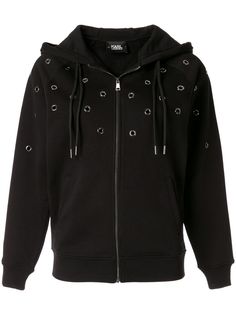 Karl Lagerfeld OVERSIZED HOODIE W/ EYELETS