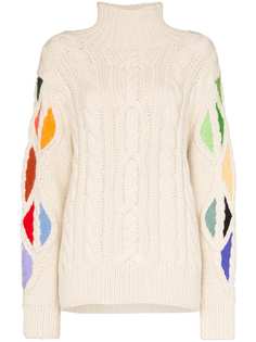 Rosie Assoulin ROSIE A PAIN IN THE GLASS KNT TRTL NK CB