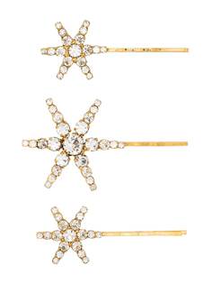 Jennifer Behr Aurelia gold-tone crystal-embellished hair pins