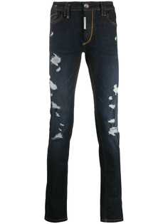 Philipp Plein Super Straight Cut Destroyed jeans
