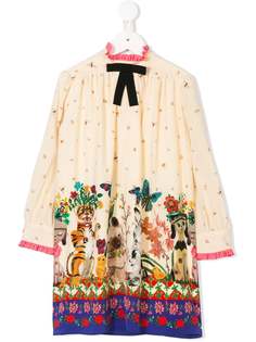 Gucci Kids платье со сборками