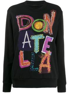 Versace Donatella Versace embellished sweatshirt