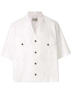 Necessity Sense Cardigan SS Pocket Shirt Angel White Lace