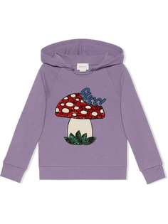 Gucci Kids худи с логотипом Mushroom