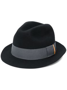 Paul Smith шляпа-федора с лентой