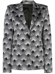 Paco Rabanne Duchesse fan print blazer