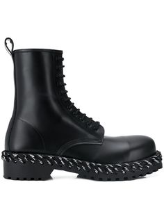 Balenciaga ботинки в стиле милитари со шнуровкой