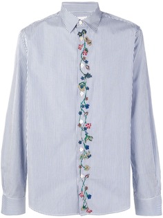 Paul Smith рубашка с цветочной вышивкой