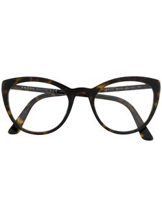 Prada Eyewear очки в оправе черепаховой расцветки