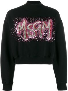 MSGM толстовка с логотипом из пайеток