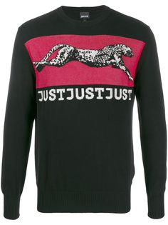 Just Cavalli джемпер с леопардовым узором