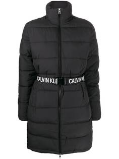 Calvin Klein Jeans пальто-пуховик с логотипом