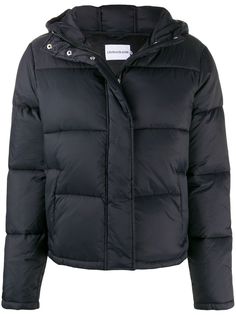 Calvin Klein Jeans пуховик с логотипом и полосками