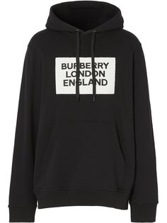 Burberry logo appliqué hoodie