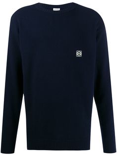 Loewe contrasting chest logo jumper