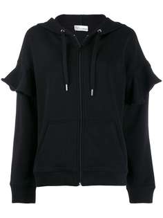 Red Valentino Love you zip-up hoodie