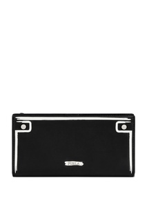 Черный кошелек с принтом Furla
