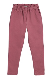 Розовые брюки с эластичным поясом Bonpoint