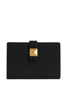 Черный кошелек из тисненой кожи Furla