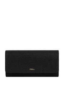 Черный кошелек Babylon на кнопке Furla