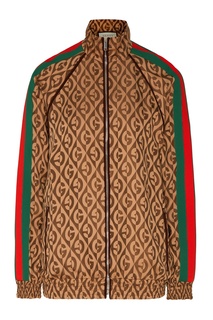 Куртка в спортивном стиле с яркими полосами на рукавах Gucci