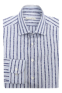 Хлопковая рубашка в полоску Etro