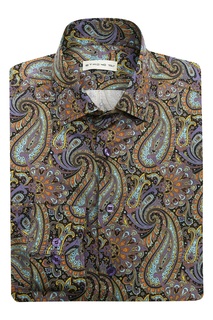 Хлопковая рубашка с узором пейсли Etro