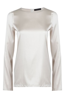 Шелковая блуза бежевого цвета Fabiana Filippi