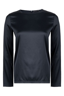 Блуза из шелка черного цвета Fabiana Filippi