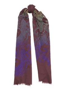 Шерстяной шарф с узорами Etro