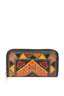 Кошелек из фактурной кожи с узором Etro