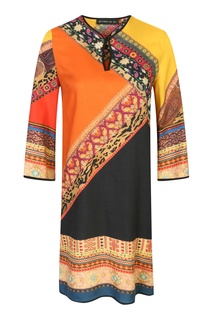 Платье из шерсти с цветным узором Etro