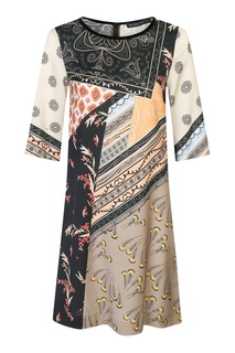 Шерстяное мини-платье с узорами Etro