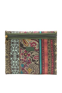 Крупная разноцветная косметичка на молнии Etro
