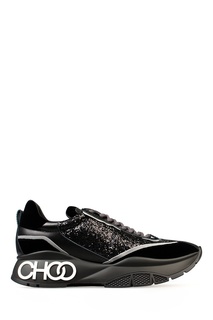Черные кроссовки Raine с глиттером Jimmy Choo